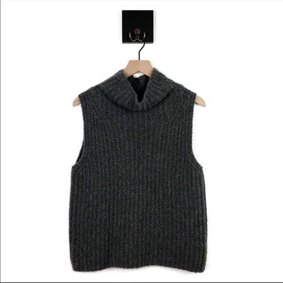 Vince Sweaters - Vince Cashmere Gray MockNeck Sweater Vest